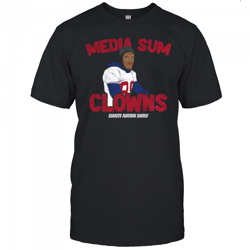 Media Sum Clowns Giants Nation Show New York Giants shirt