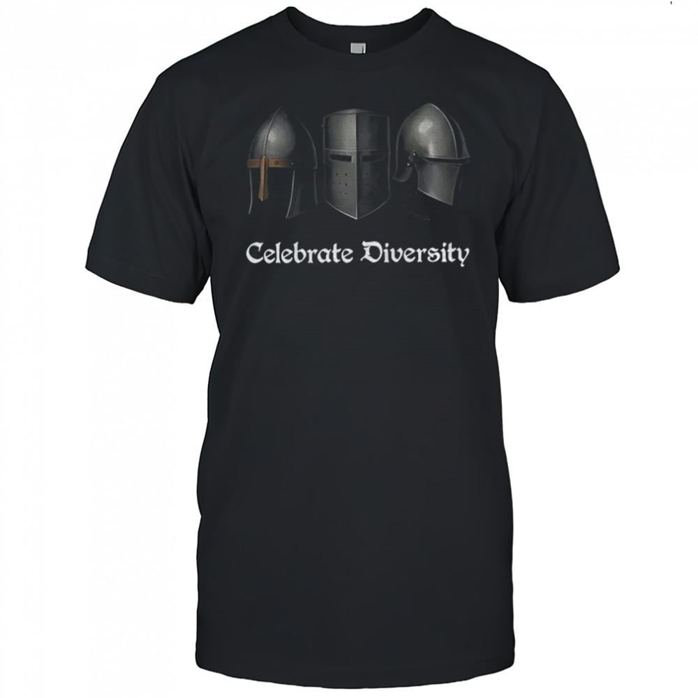 Medieval helmets celebrate diversity shirt