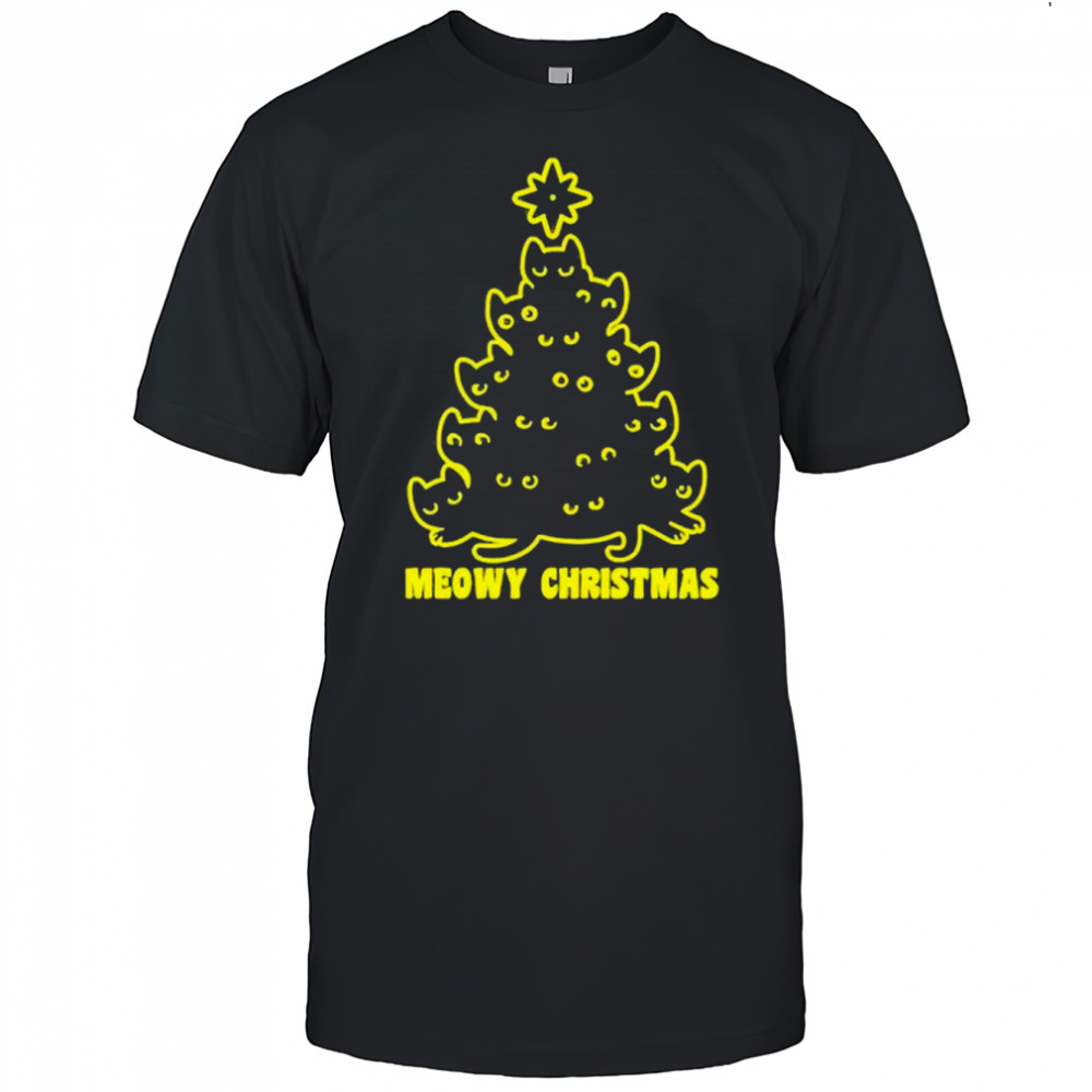 Meowy Christmas Tree Christmas Cats shirt