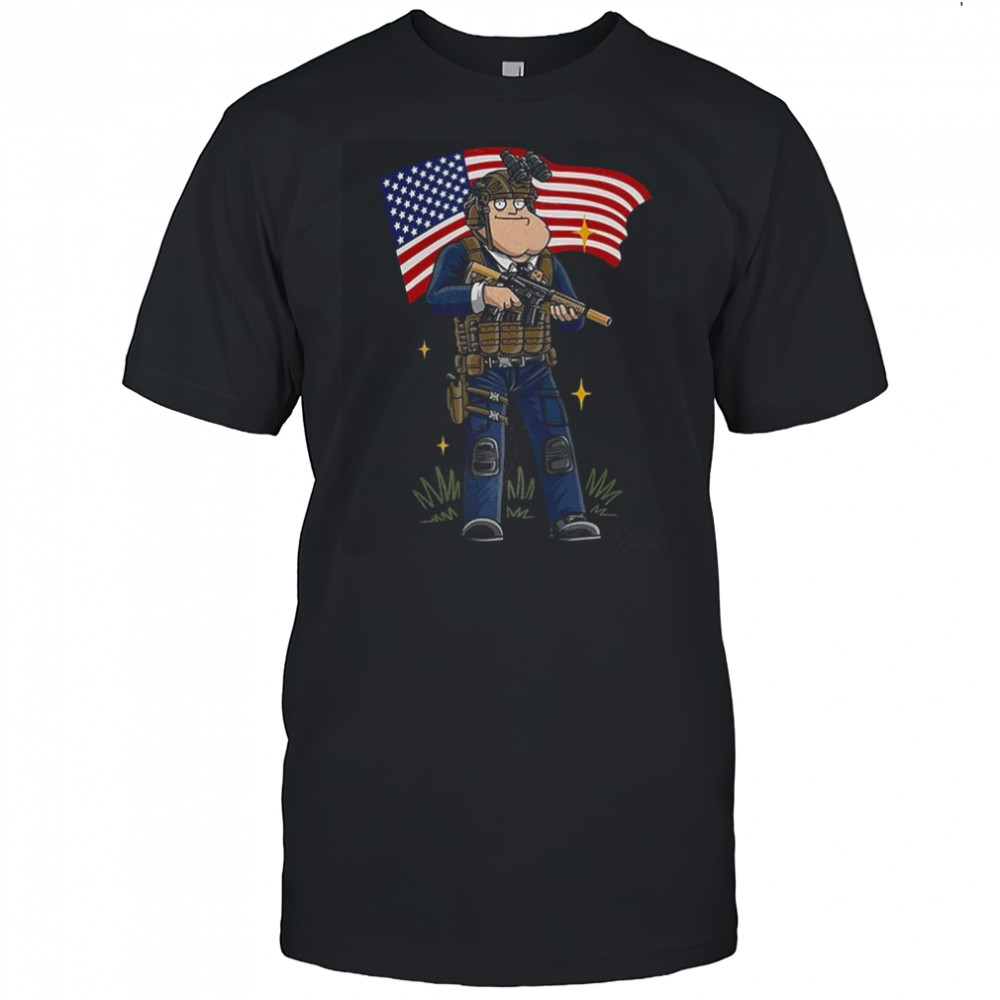 Merican Patriot USA flag shirt
