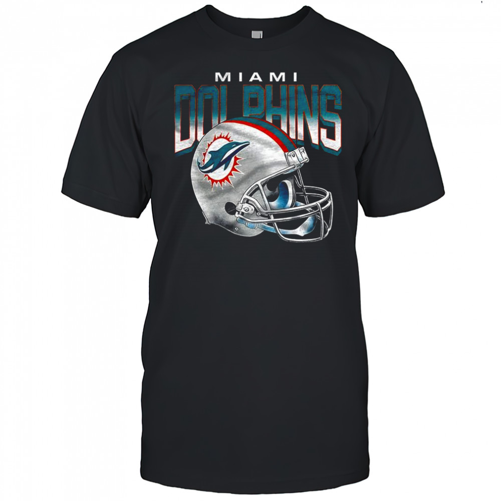 Miami Dolphins NFL logo Gradient helmet football lover shirt