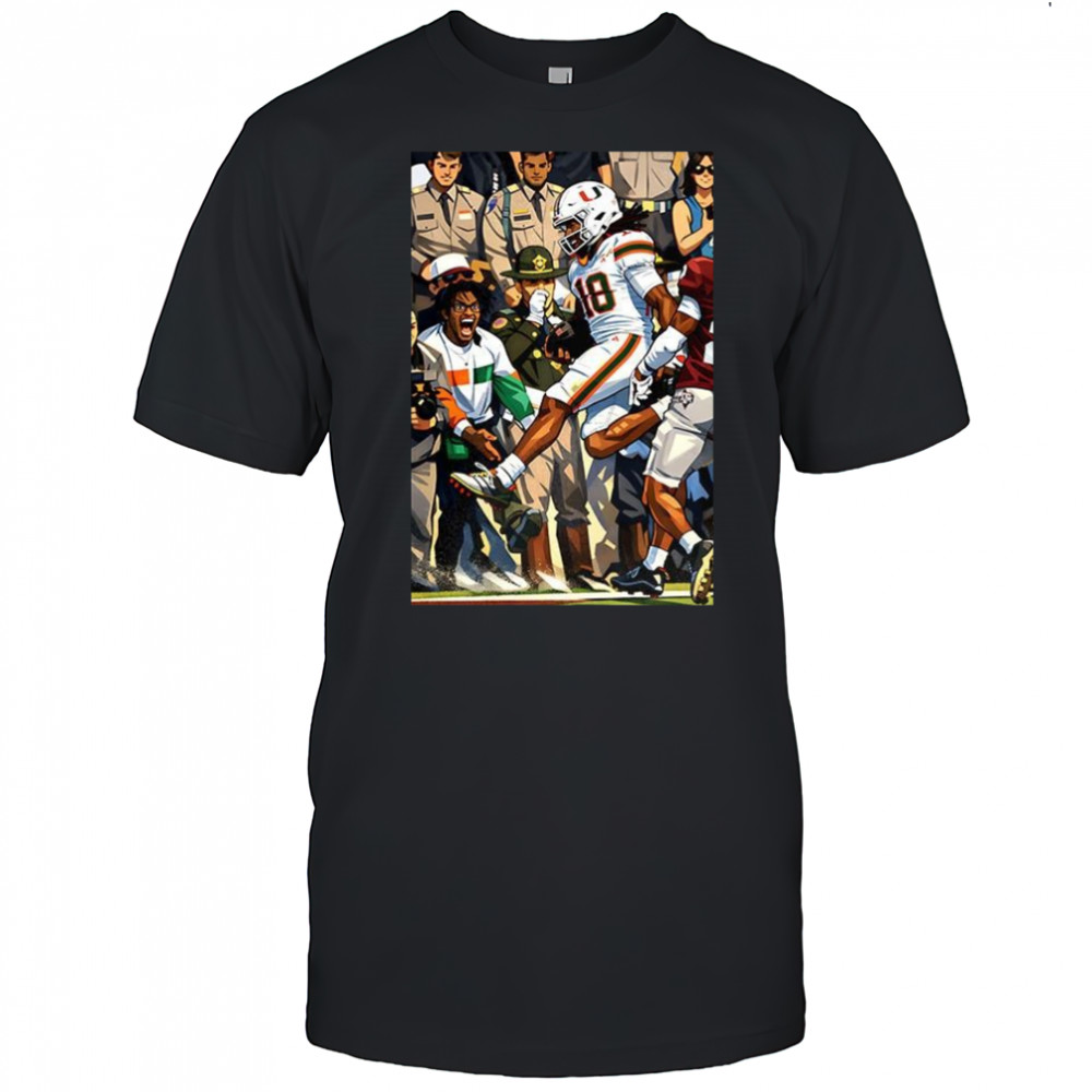 Miami Hurricanes NCAA College Football Playoff touchdown celebration game day shirt