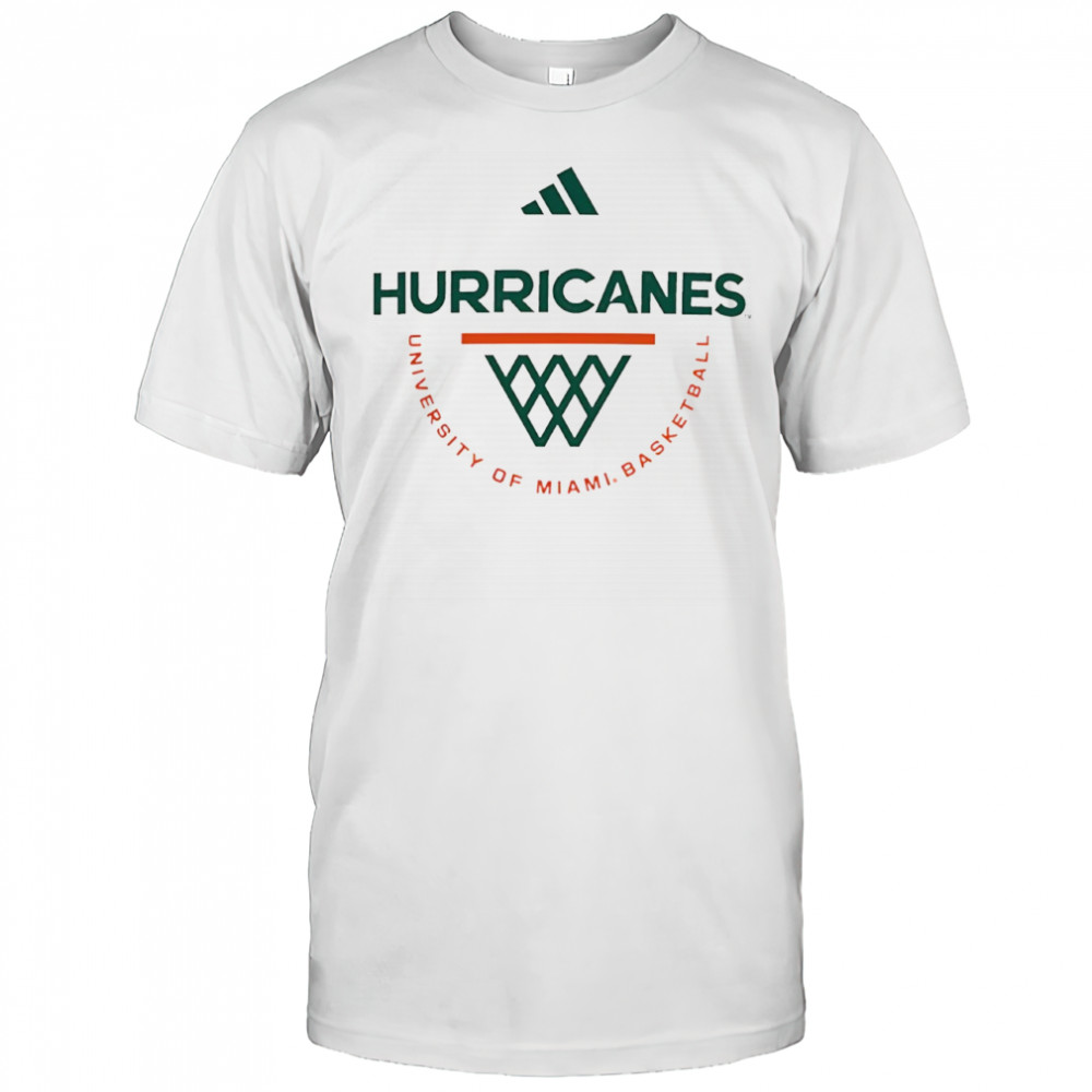 Miami Hurricanes University of Miami basketball logo shirt