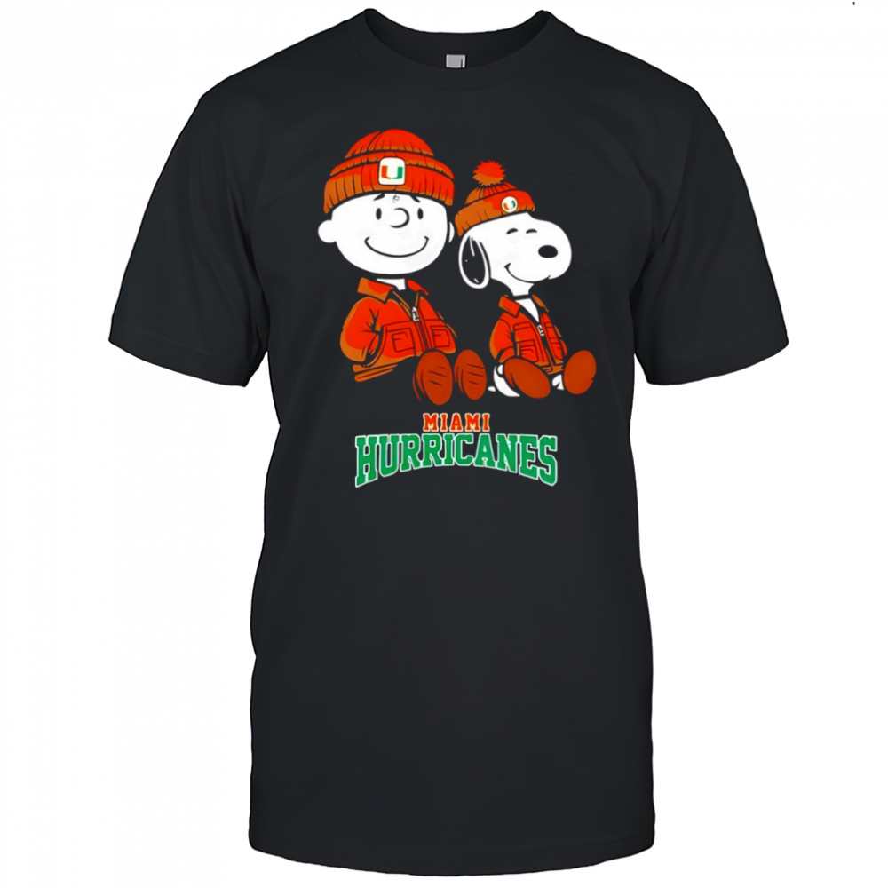 Miami Hurricanes x Snoopy and Charlie Brown shirt