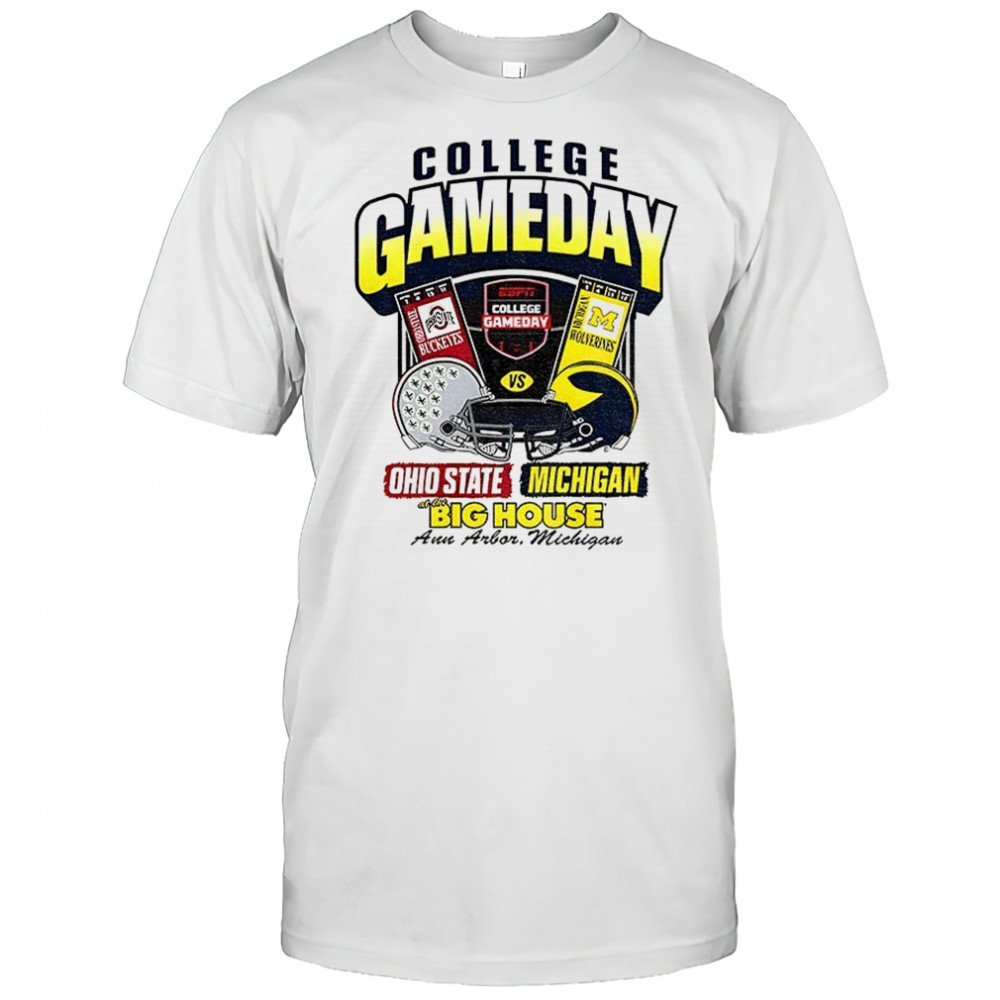 Michigan Wolverines Ivory College Gameday vs Ohio State Big House shirt