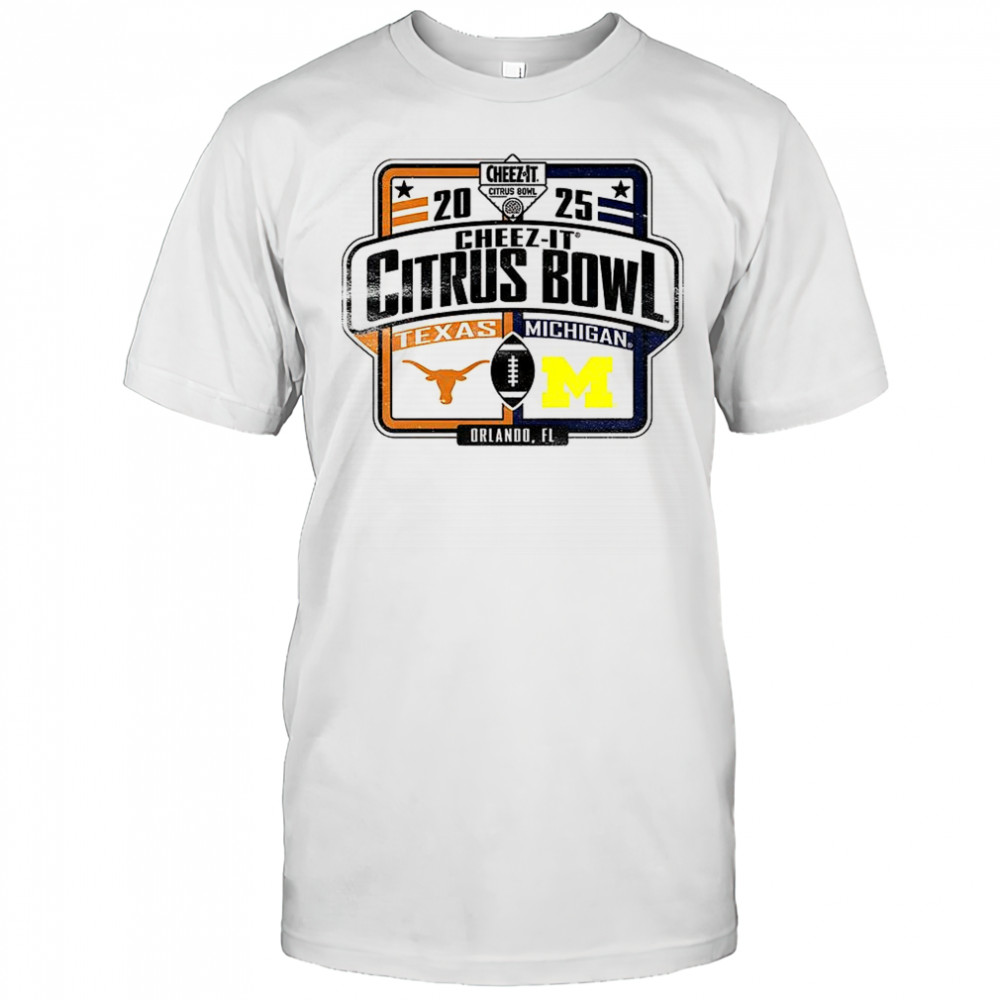 Michigan Wolverines vs. Texas Longhorns 2025 Cheez-It Citrus Bowl shirt