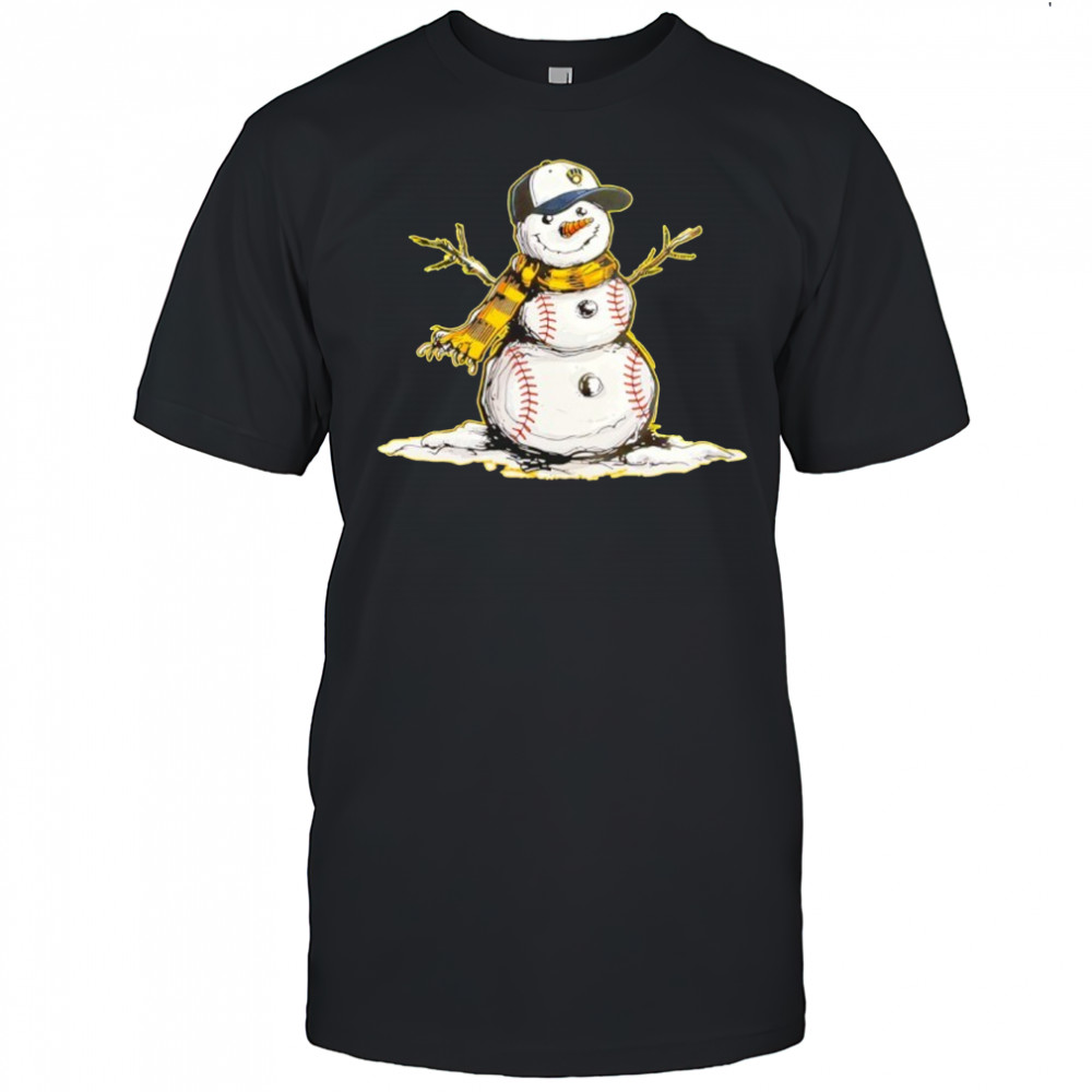 Milwaukee Brewers Baseball Snowman shirt
