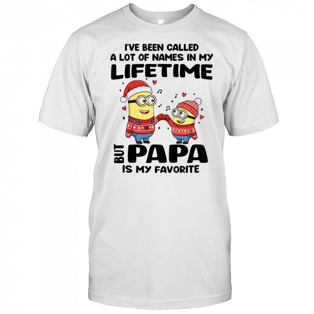 Minion Santa I’ve been called a lot of names in my lifetime but papa is my favorite Christmas shirt