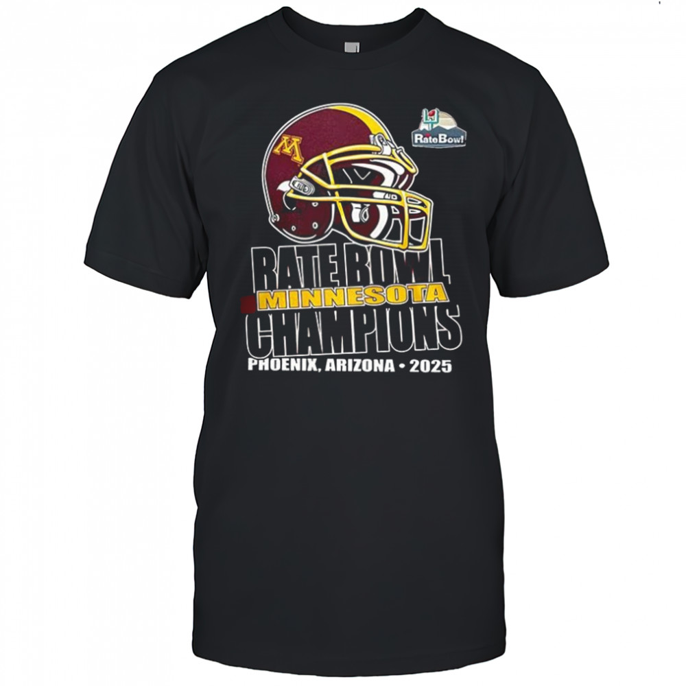 Minnesota Golden Gophers Rate Bowl Champions helmet shirt
