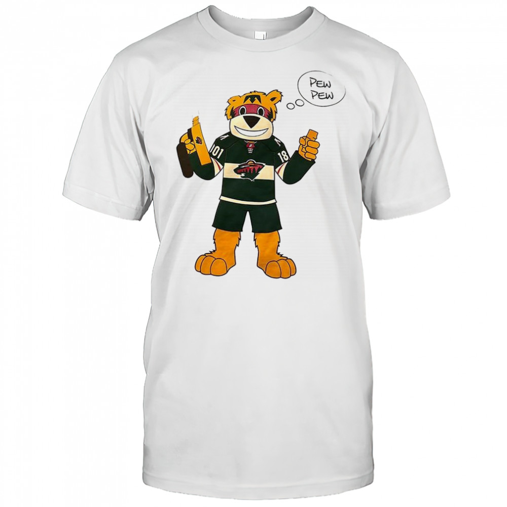 Minnesota Wild mascot Pew Pew shirt
