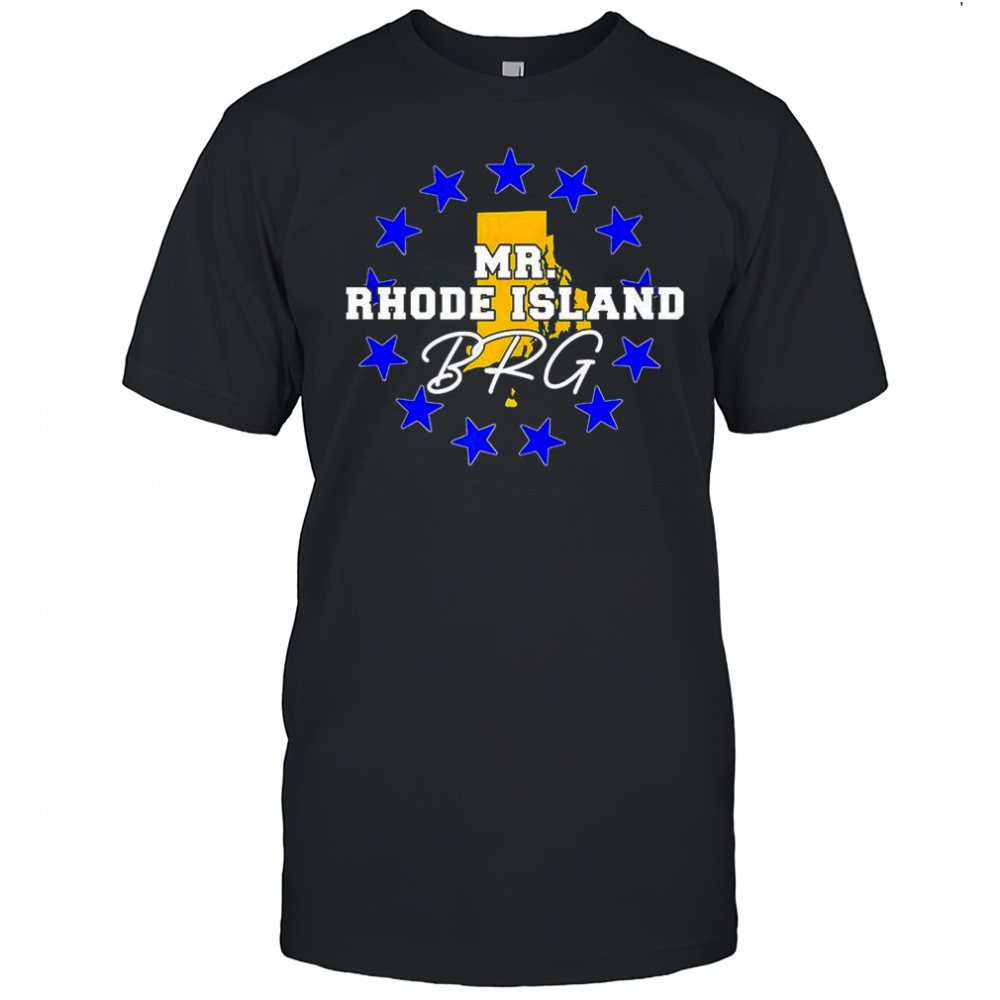 Mr. Rhode Island BRG logo shirt