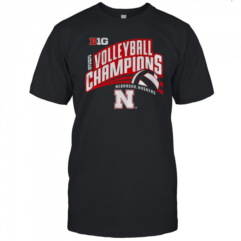 Nebraska Huskers Volleyball Champions 2025 BIG logo shirt