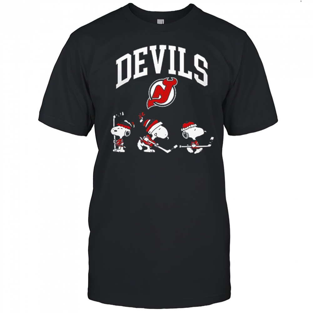 New Jersey Devils x Peanuts Snoopy raise hell hockey shirt