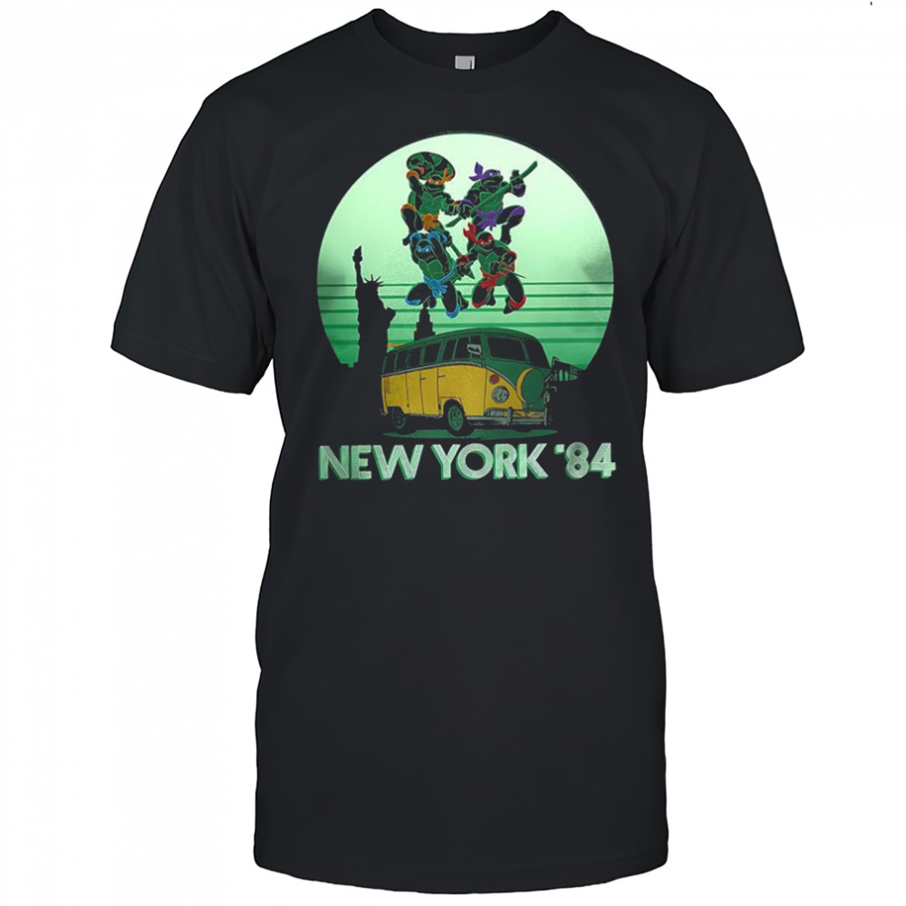 New York ’84 Teenage Mutant Ninja Turtles under moonlight retro shirt