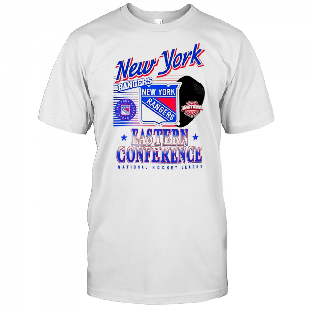 New York Rangers NHL Eastern Conference logo and ball shirt