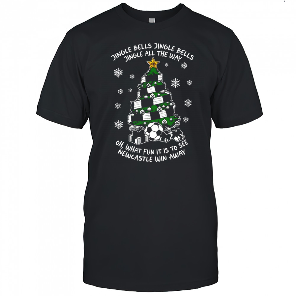Newcastle Christmas tree jingle bells jingle all the way shirt