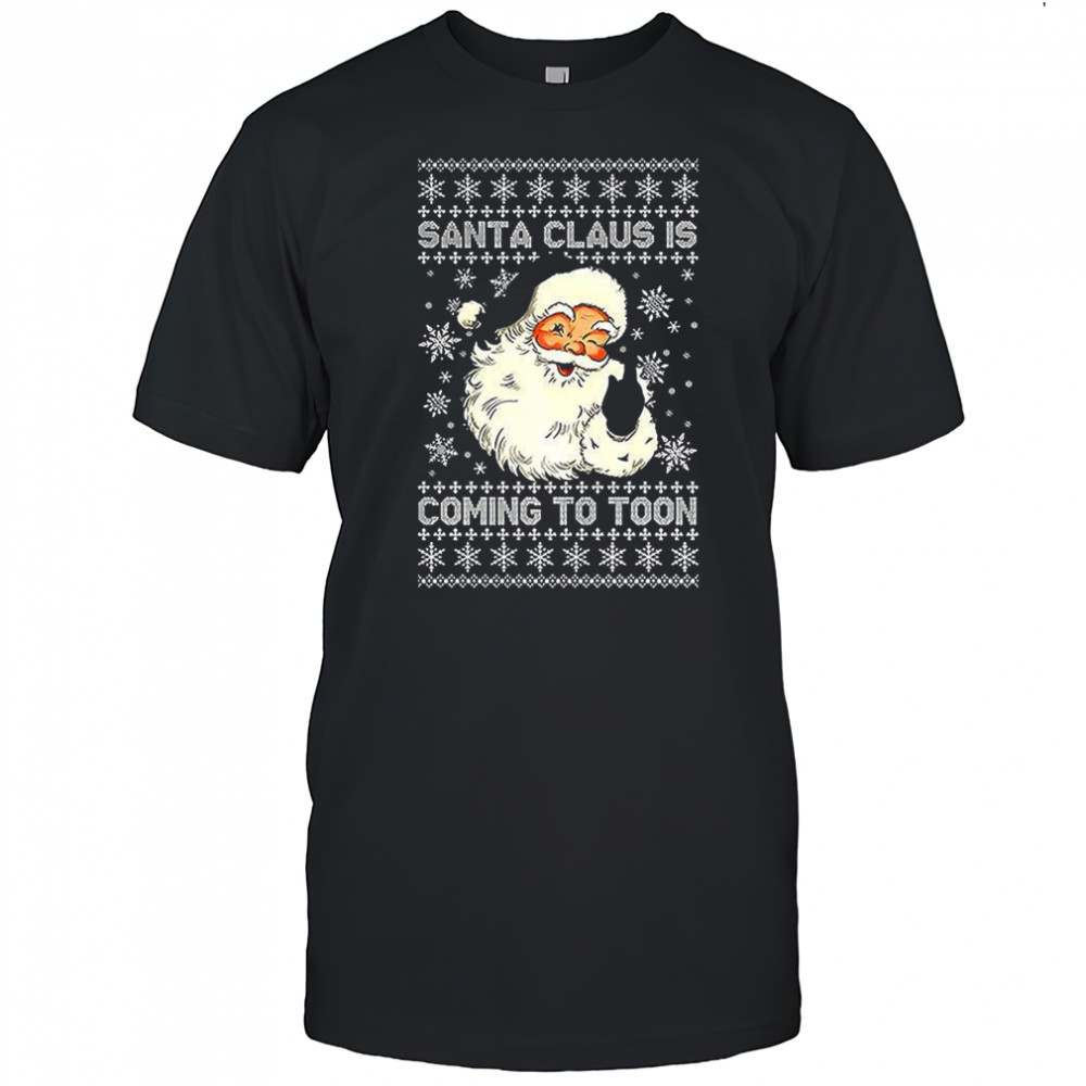 Newcastle Santa Claus is coming to Toon ugly Christmas shirt