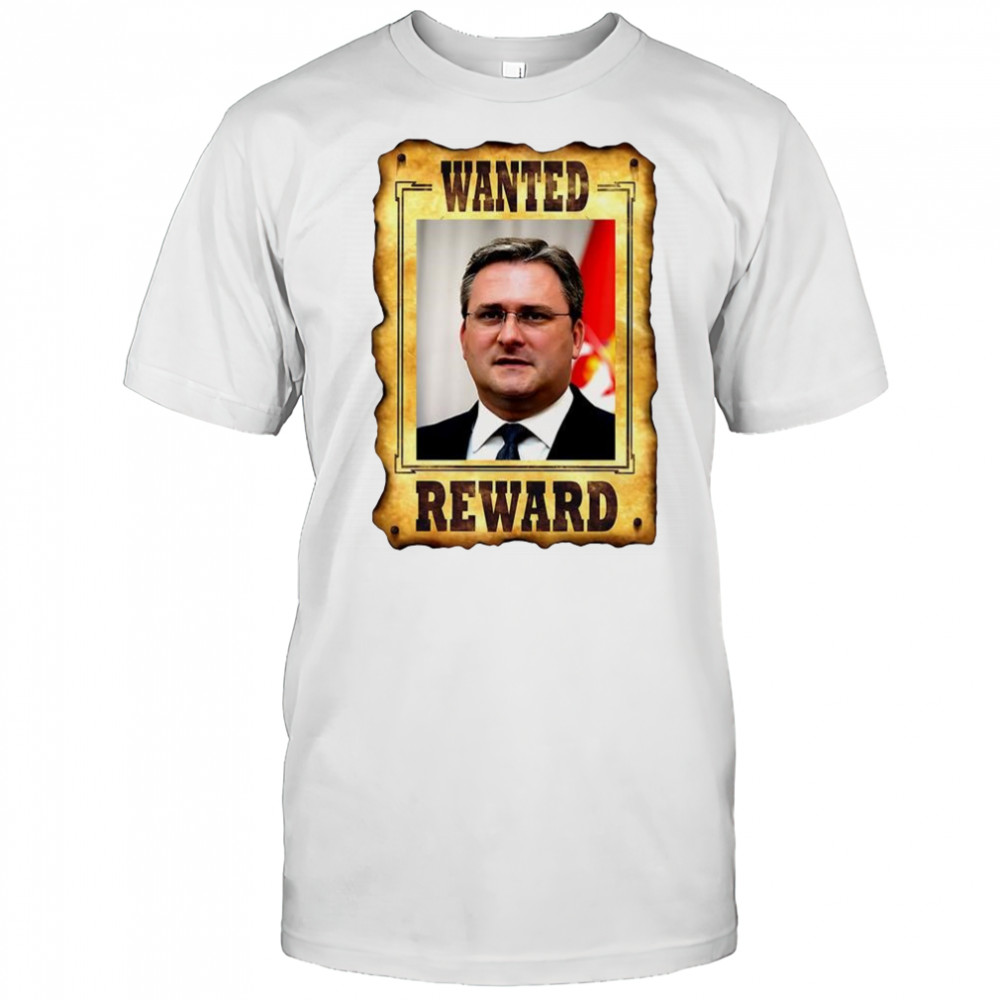 Nikola Selaković wanted reward shirt