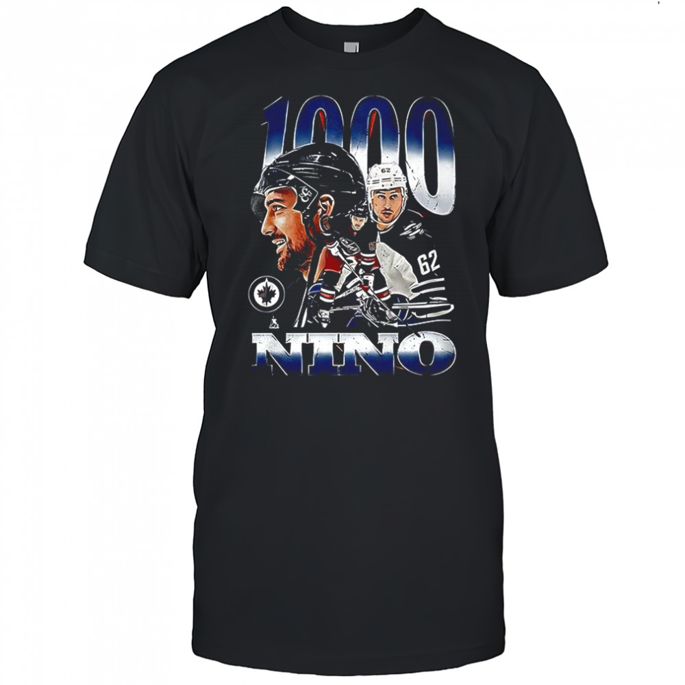 Nino Niederreiter 1000 Games graphic shirt
