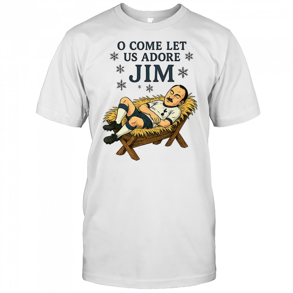 O come let us adore Jim Tottenham Hotspur football Christmas shirt