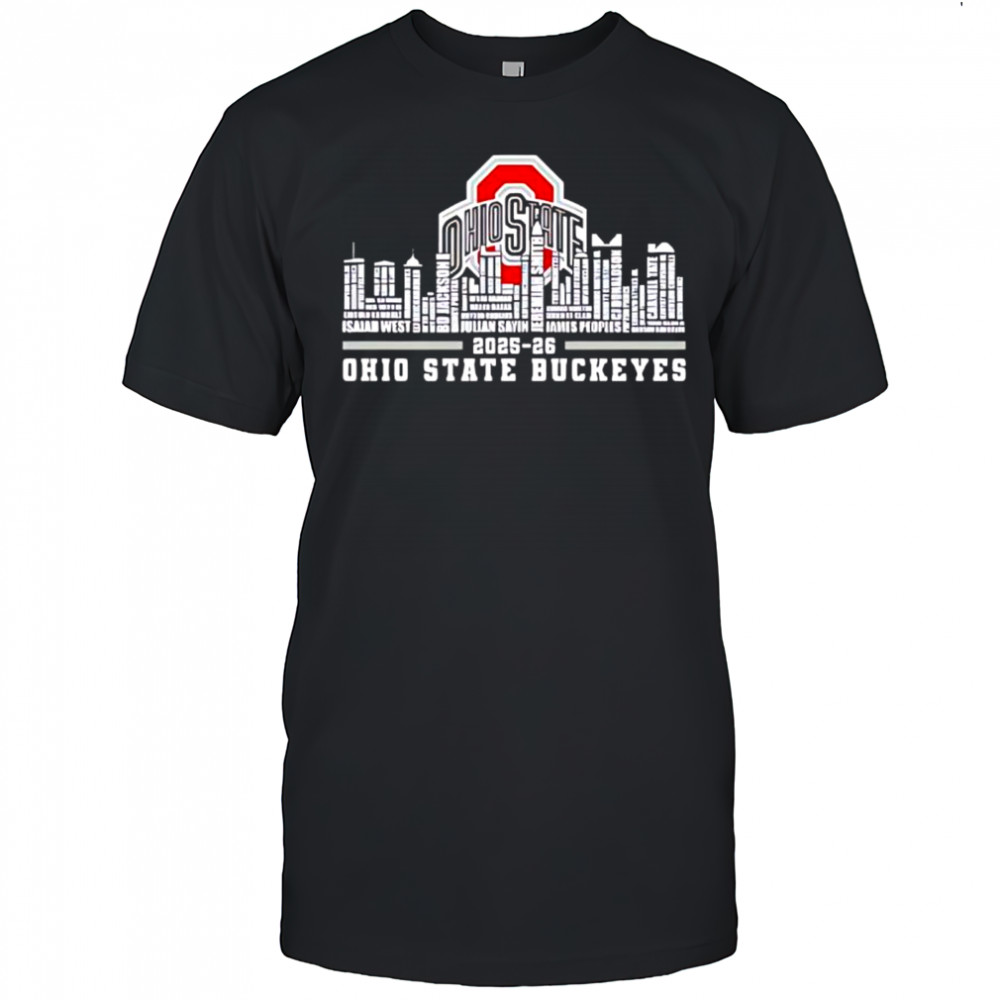 Ohio State Buckeyes 2025 26 season skylines shirt