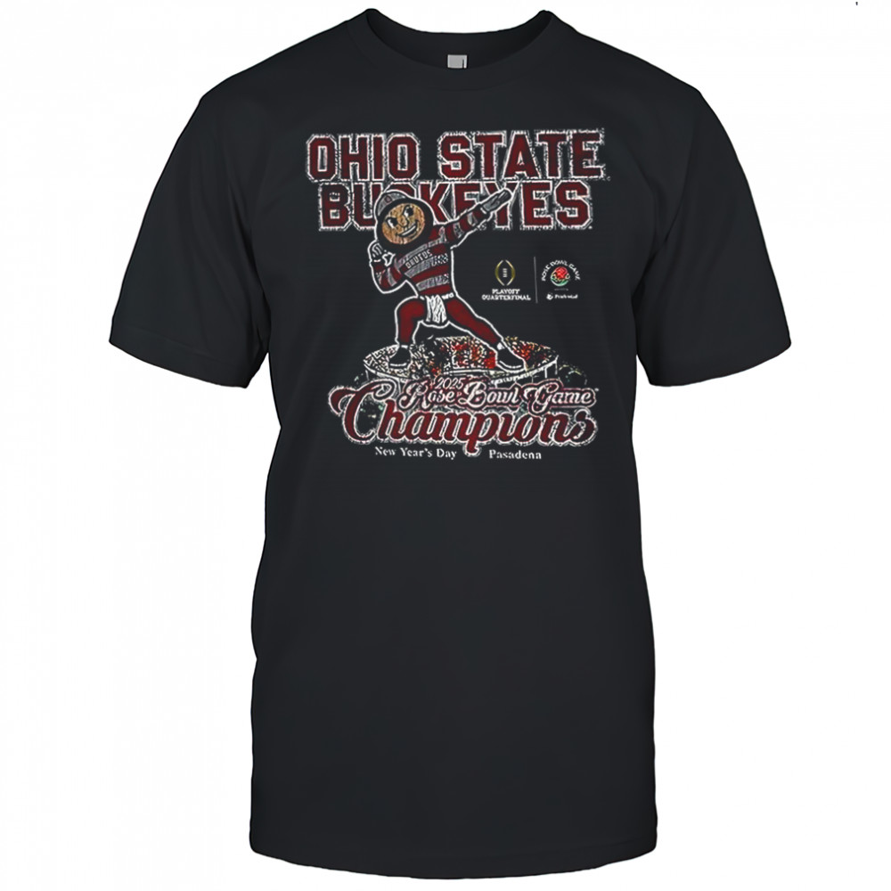 Ohio State Buckeyes Football 2025 Rose Bowl Champions shirt