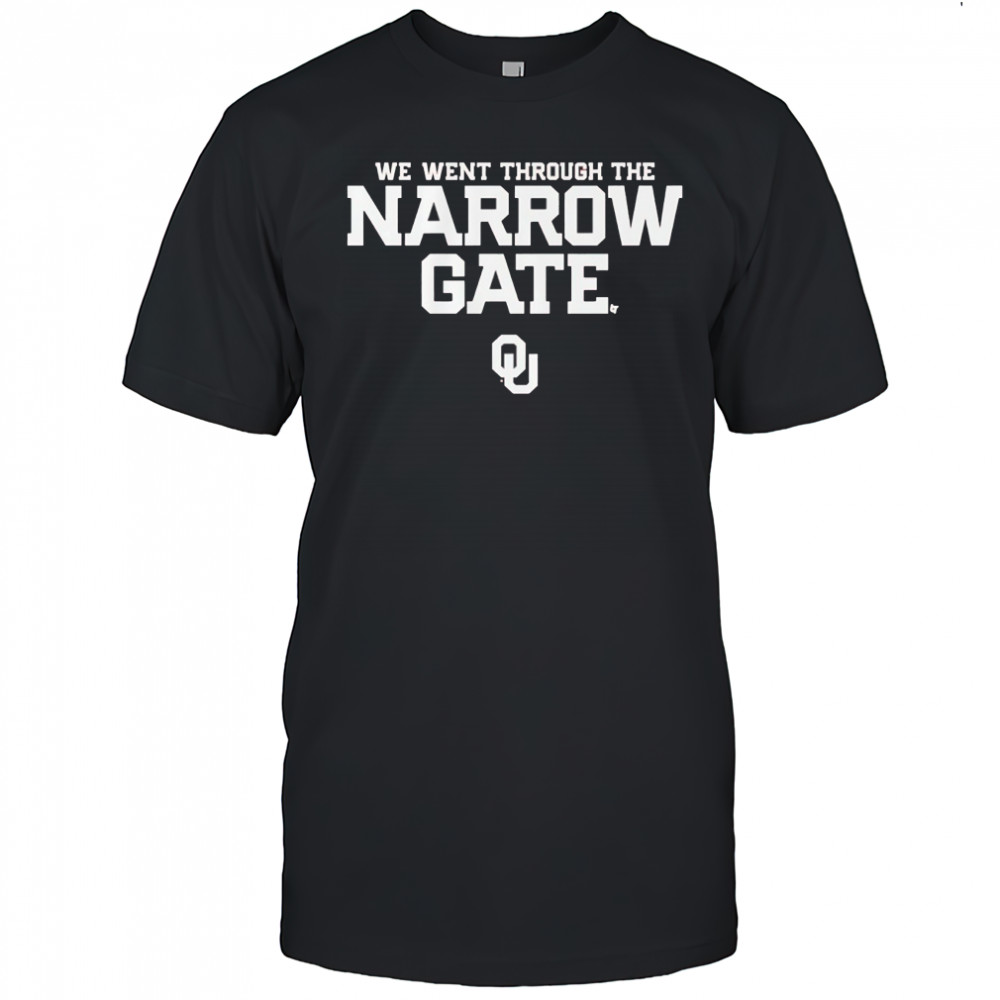 Oklahoma Football The Narrow Gate logo shirt