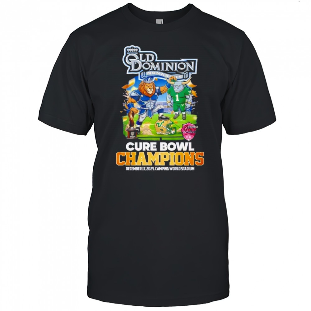 Old Dominion Monarchs Cure Bowl Champions 2025 Celebration shirt