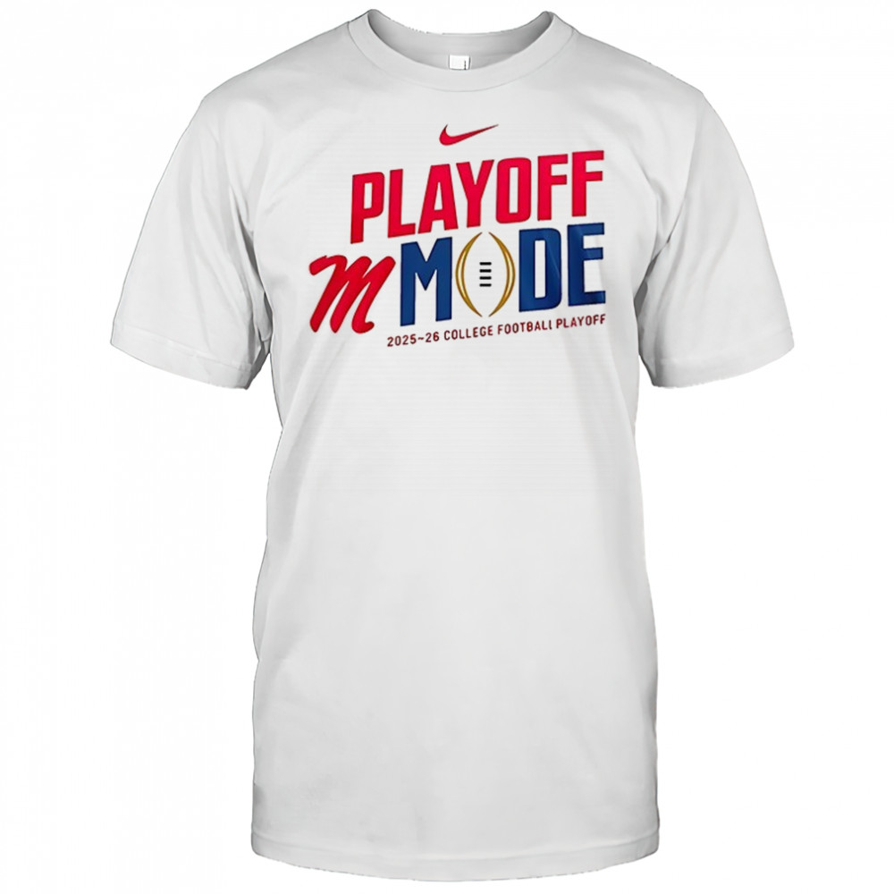 Ole Miss Rebels Playoff Mode built to be champions Hotty Toddy mascot Graphic T-Shirt