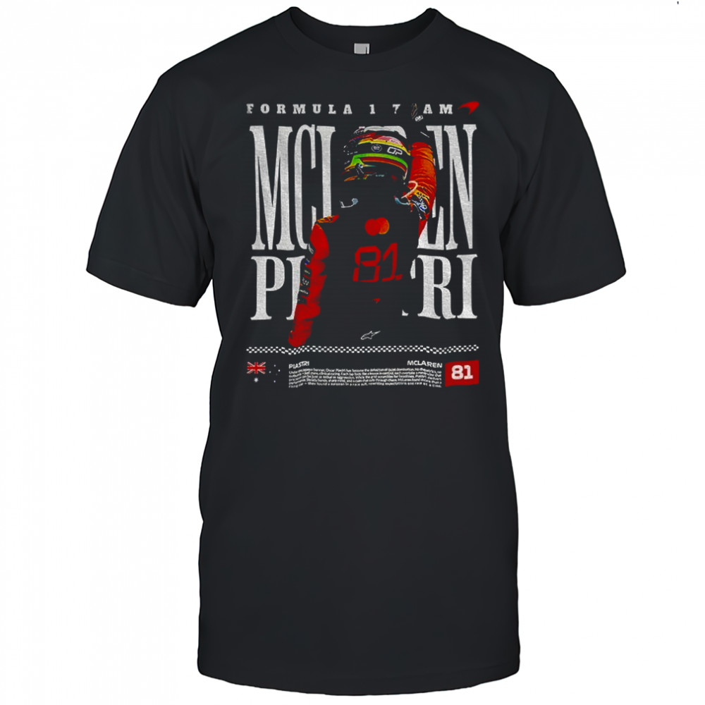 Oscar Piastri F1 McLaren Racing World Champion shirt