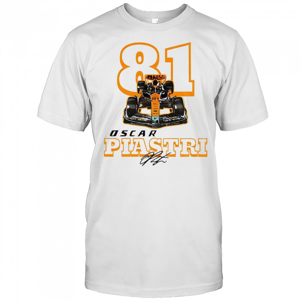 Oscar Piastri Formula One 81 Formula One McLaren shirt