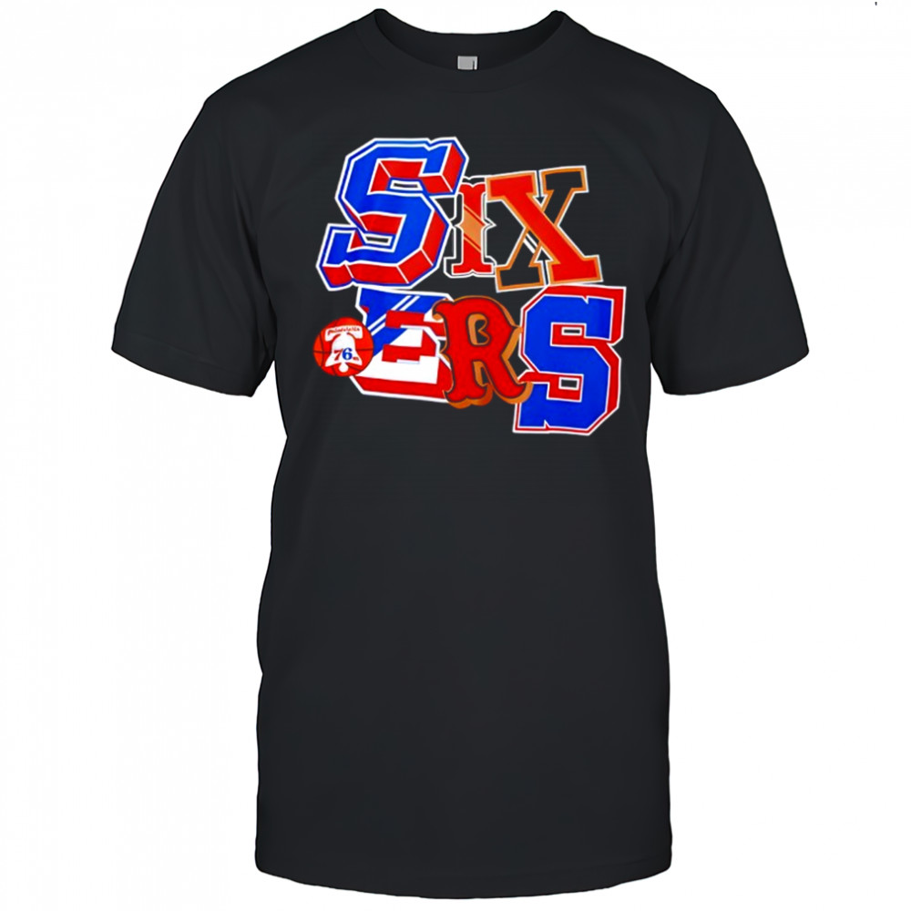 Philadelphia 76ers Mitchell and Ness Hyper Type shrit