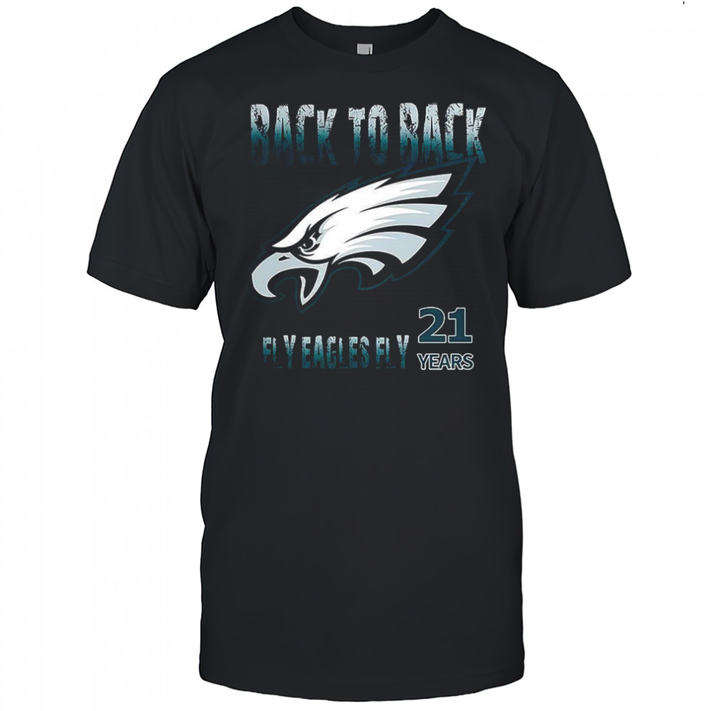 Philadelphia Eagles 2025 back to back NFC East Champs fly Eagles fly 21 years shirt