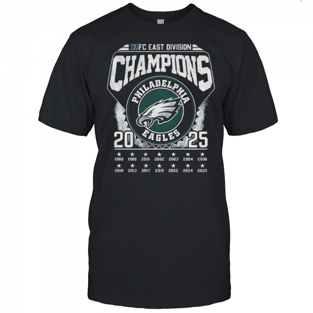 Philadelphia Eagles Football East Division Champions 2025 shirt