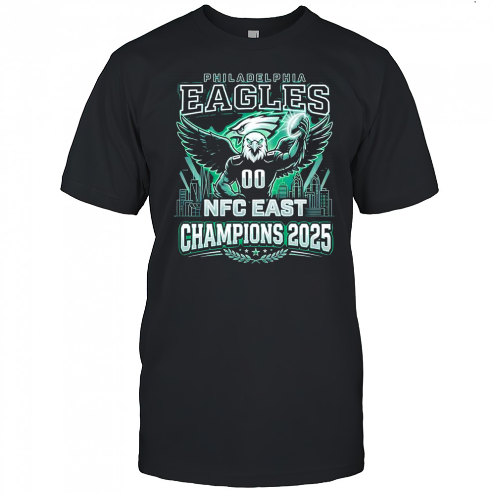 Philadelphia Eagles NFC East Champions 2025 mascot shirt