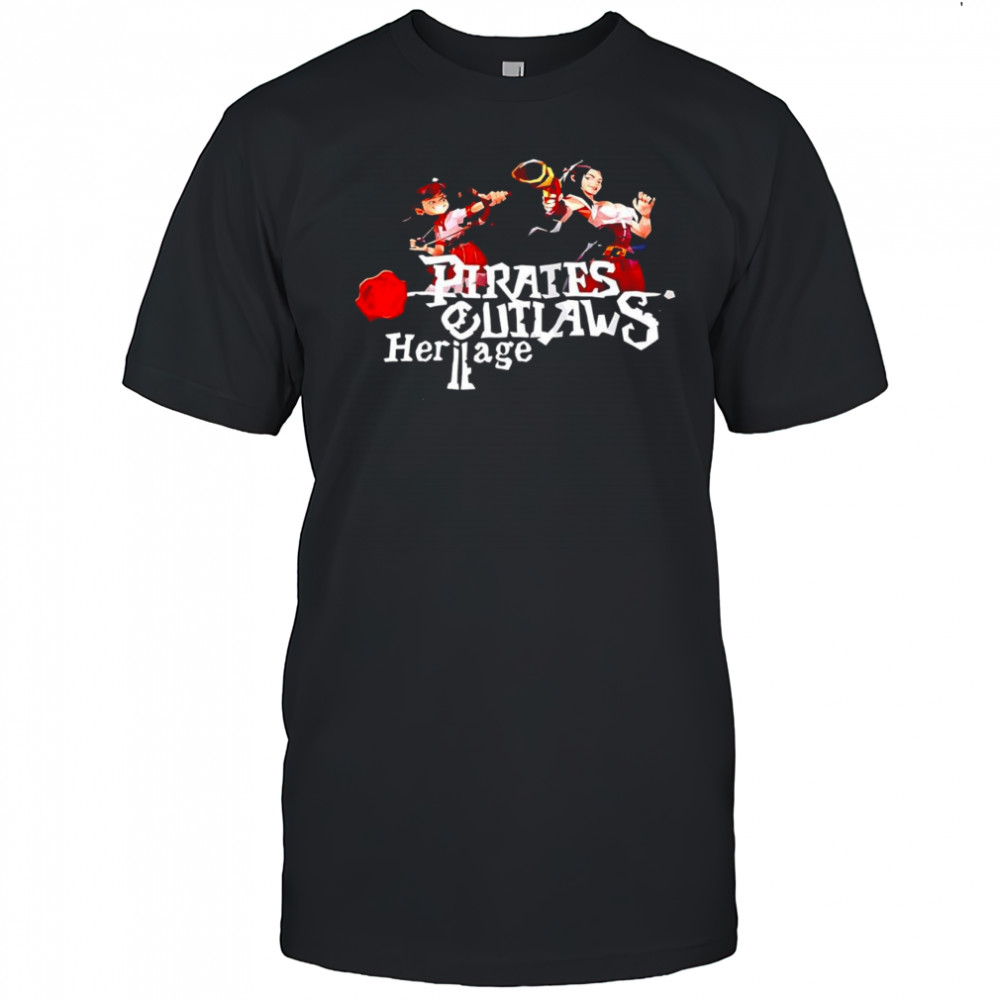 Pirates Outlaws 2 Heritage video game poster shirt