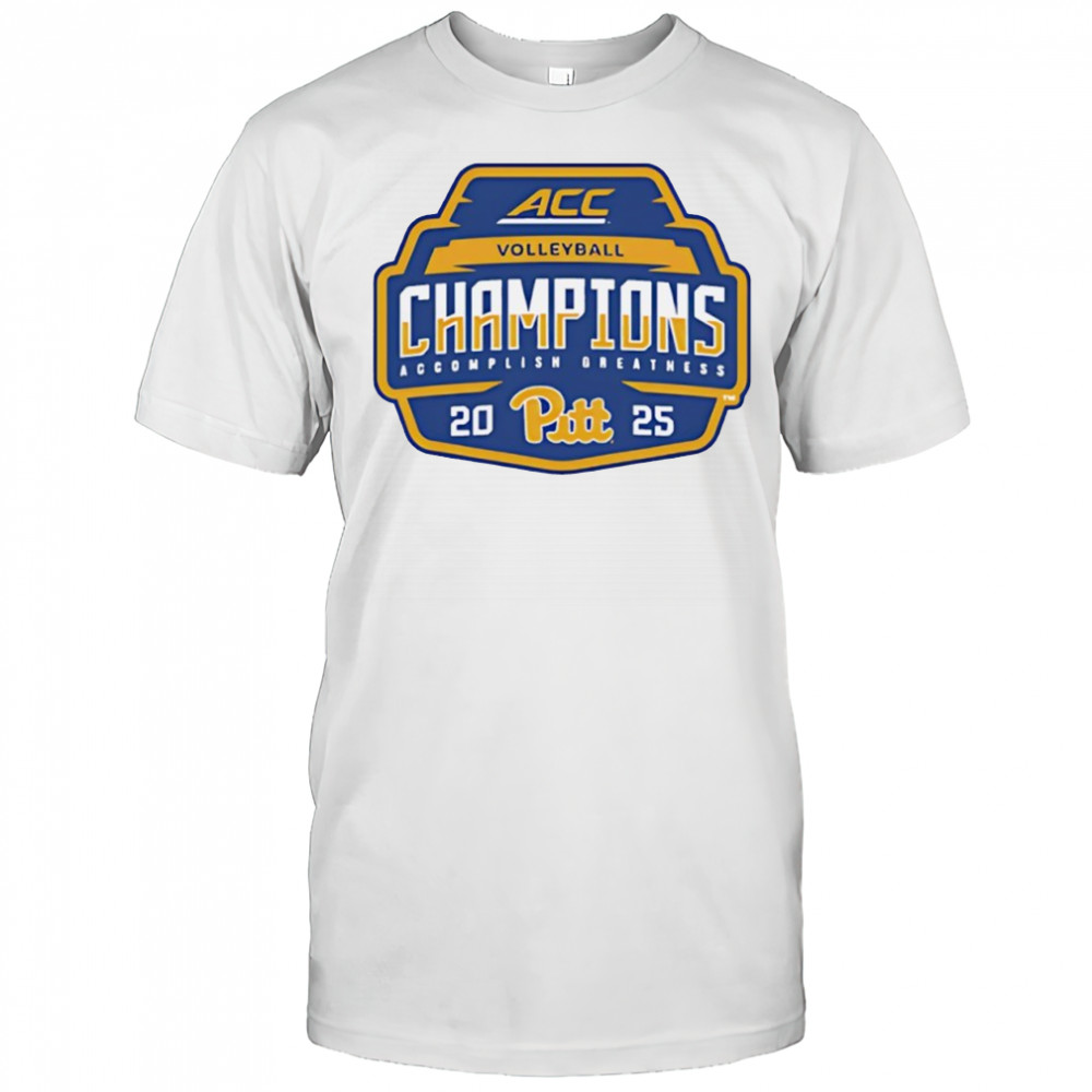 Pitt Panthers 2025 ACC Volleyball Champions logo shirt