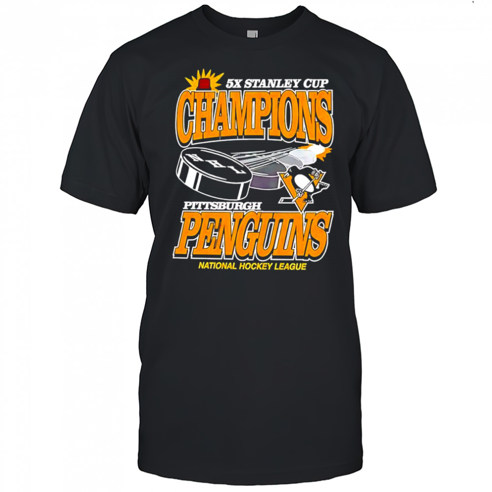 Pittsburgh Penguins Collage 5x Stanley Cup Champions shirt