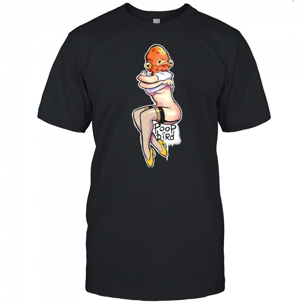 Poop Bird Star Wars Ackbar graphic shirt