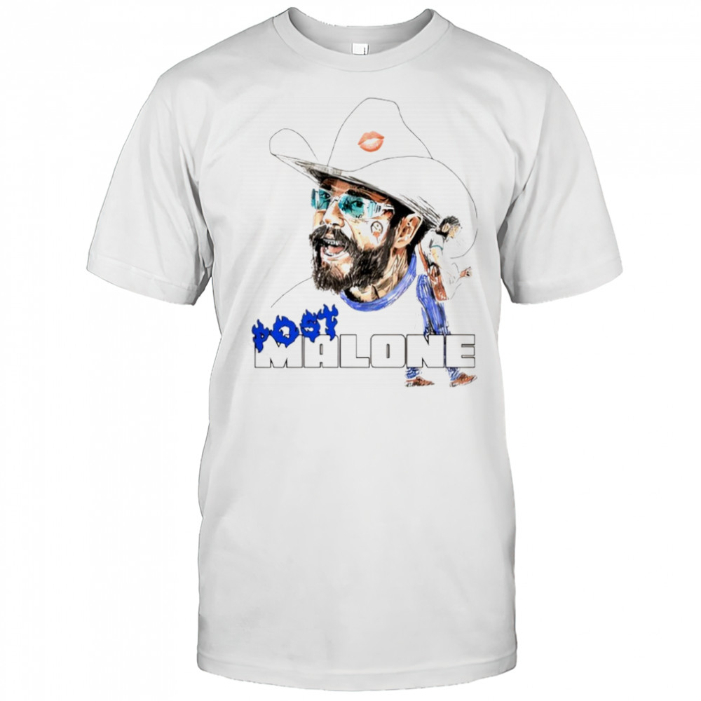 Post Malone Blue Flame shirt