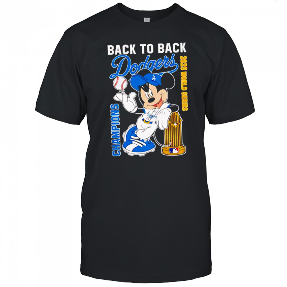 Premium Mickey x Dodgers 2025 World Series Champions shirt