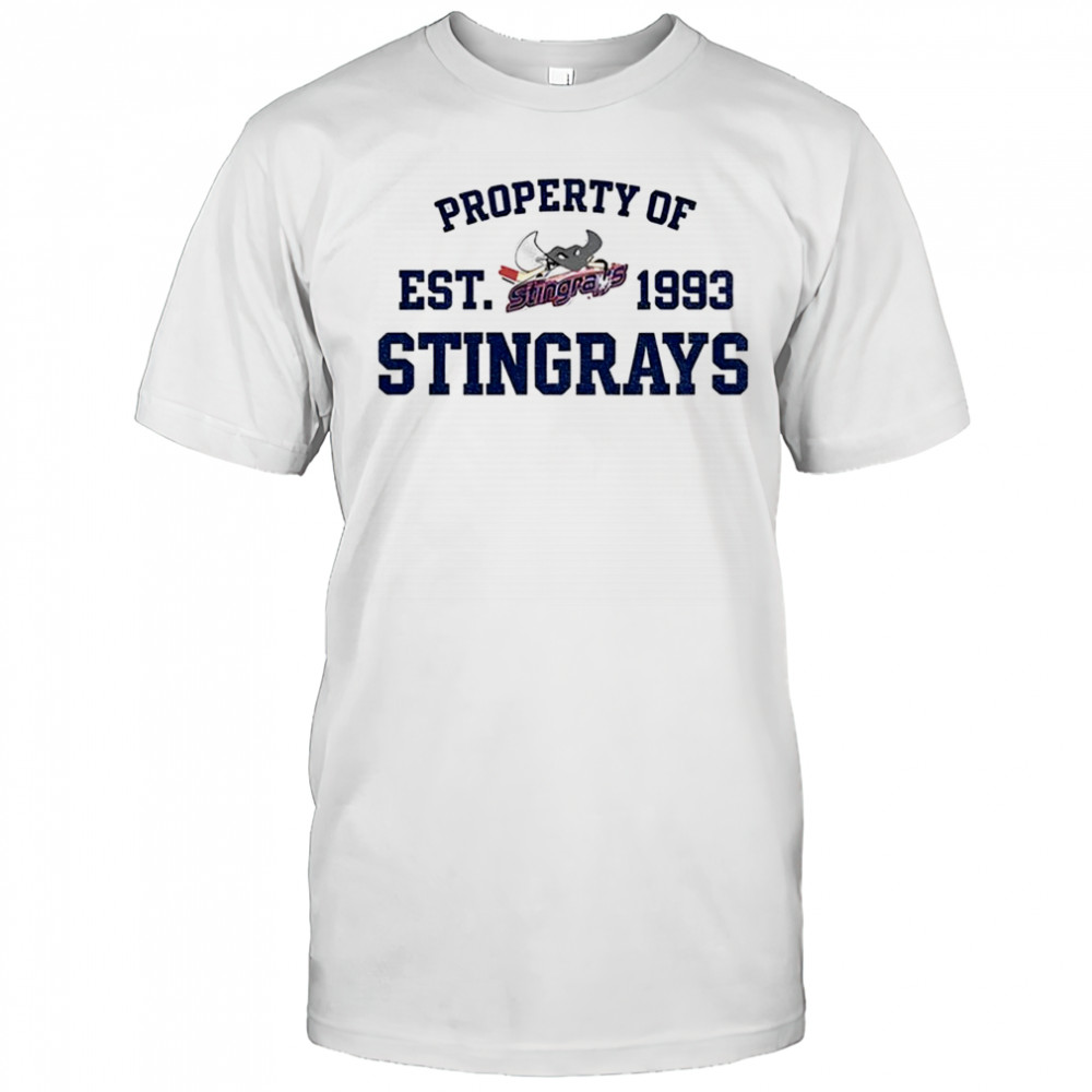Property of Stingrays est 1993 logo vintage shirt