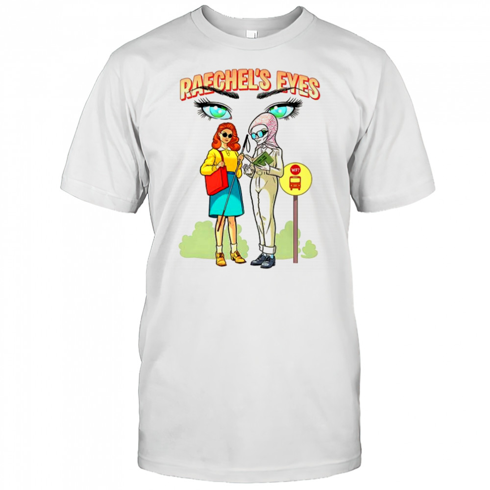 Raechel’s Eyes wait for the bus comic shirt