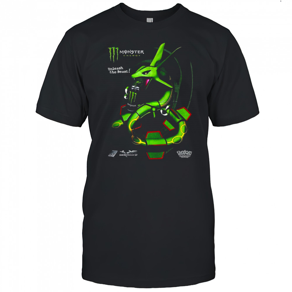Rayquaza Pokémon anime X Monster Energy unleash the beast shirt