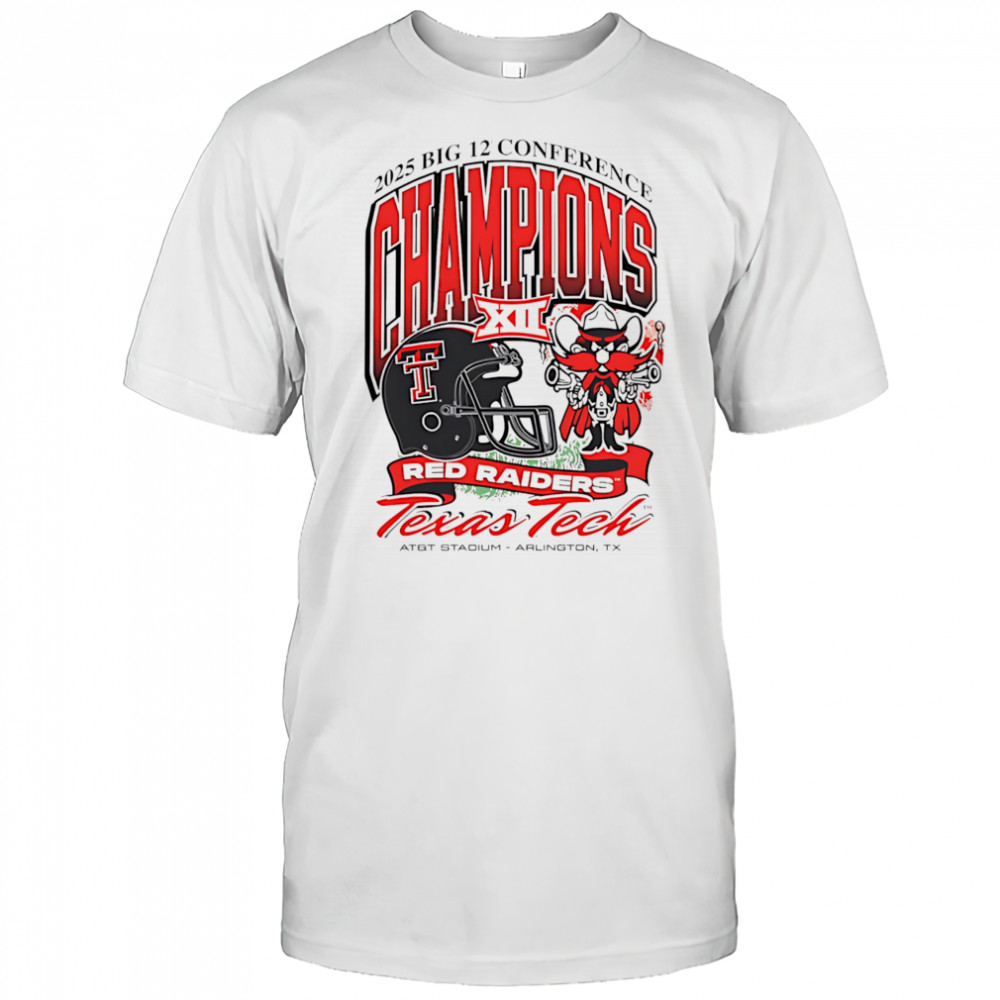 Red Raiders 2025 Big 12 Football Champions Mascot Shirt