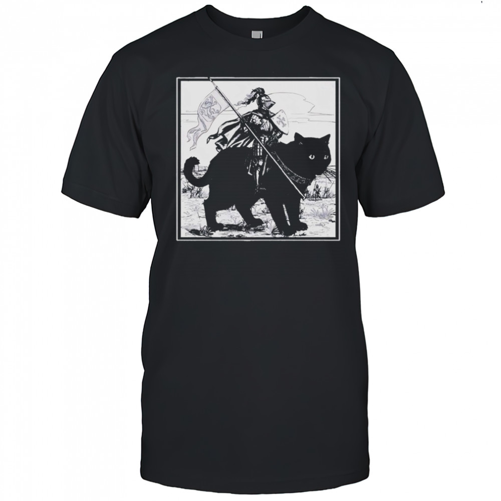 Renaissance Fair Knight Cat Rider Shirt
