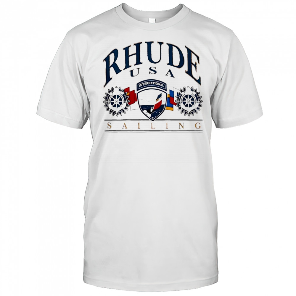 Rhude International Sailing USA graphic shirt