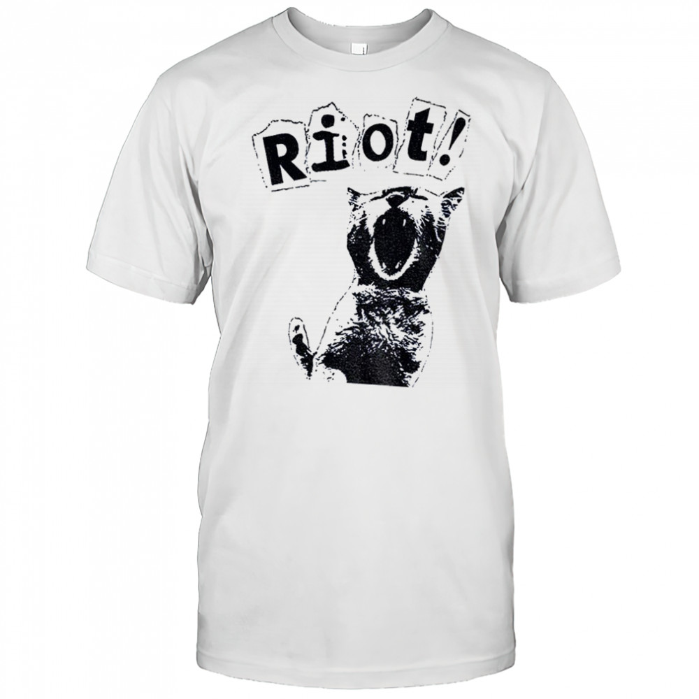 Riot cat anarchy revolution kitten vintage shirt