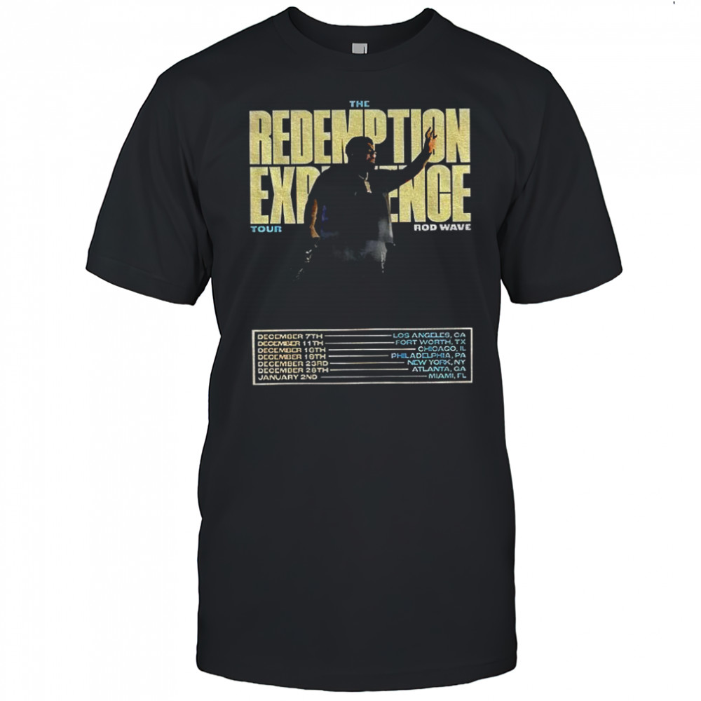 Rod Wave The Redemption Experience World Tour 2025 shirt