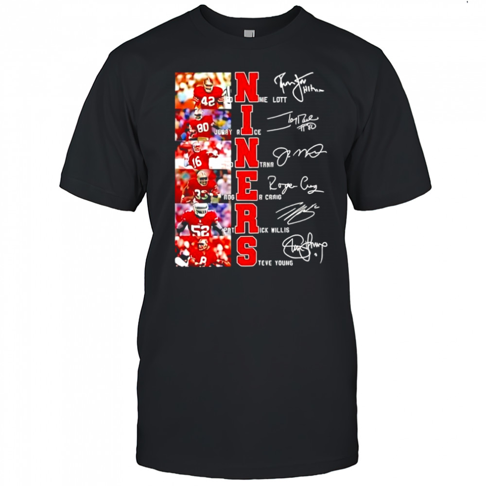 San Francisco 49ers legends Niners signatures of players shirt
